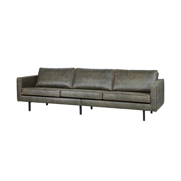 Tamno zelena sofa od imitacije kože 277 cm Rodeo – WOOOD-image-2