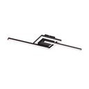 Crna LED stropna svjetiljka 16x54 cm Viale – Reality