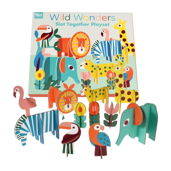 Drvena puzzle igra Wild Wonders - Rex London-image-3