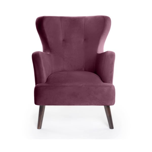 Ljubičasta baršunasti wing fotelja Noemye – Bonami Selection-image-2