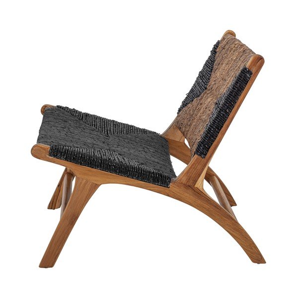 Crno-smeđa stolica s pletivom Grant - Bloomingville-image-3