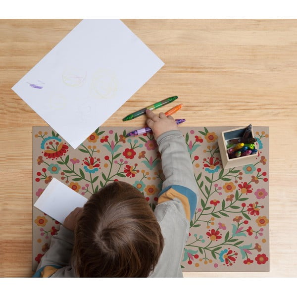 Dječji podmetač 35x55 cm Mexican Flowers – Little Nice Things-image-1