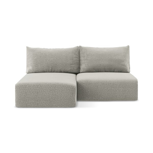 Svijetlo siva sklopiva/s prostorom za odlaganje kutna garnitura (s lijevim kutom) Kalena – Makamii