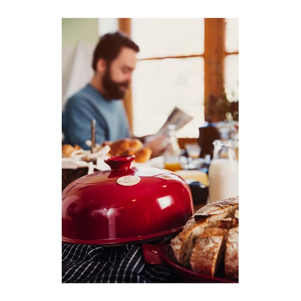 Crvena keramička okrugla posuda za kruh Emile Henry, ⌀ 28,5 cm-image-1