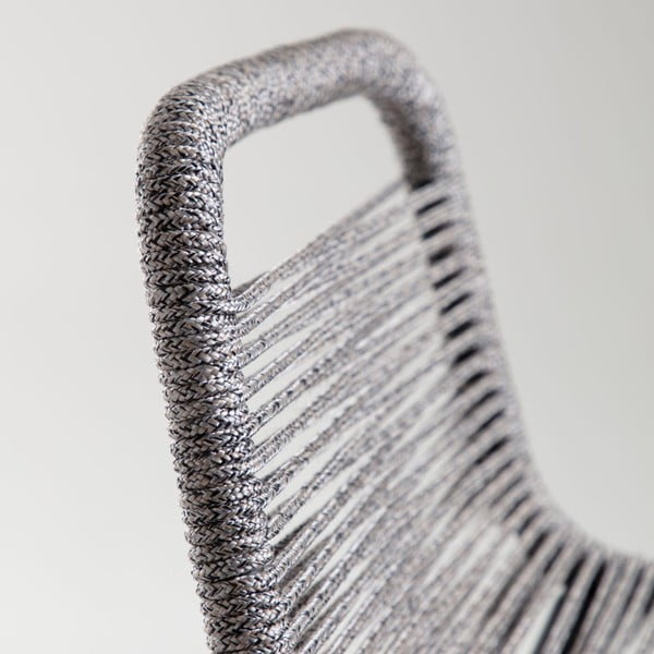 Siva barska stolica čelične konstrukcije Kave Home Glenville, visina 62 cm-image-4