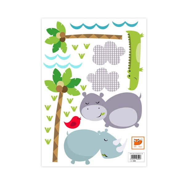 Zidna naljepnica Hippo-image-1