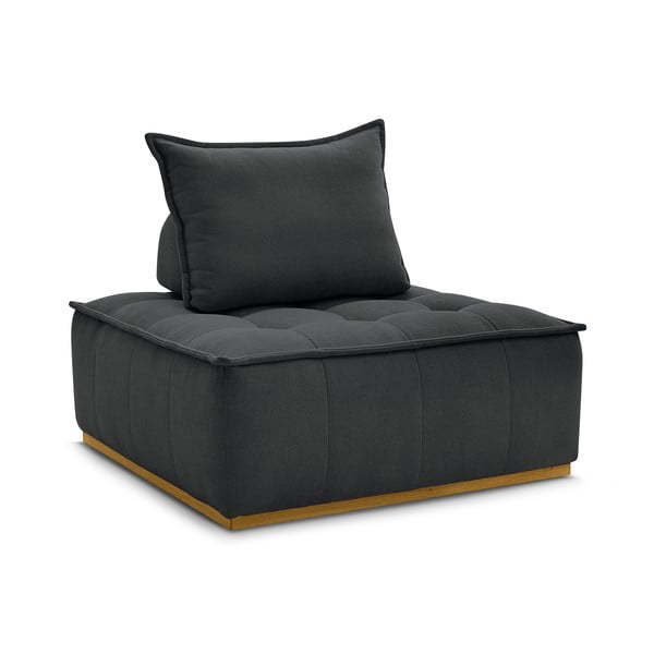 Tamno siva fotelja od šenila Elisa – Bobochic Paris