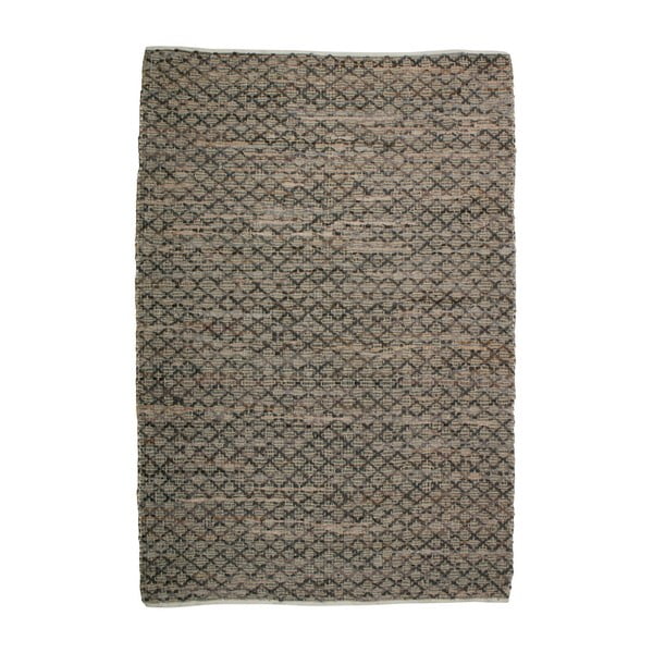 Smeđi tepih od kože i jute BePureHome Twined, 240 x 170 cm