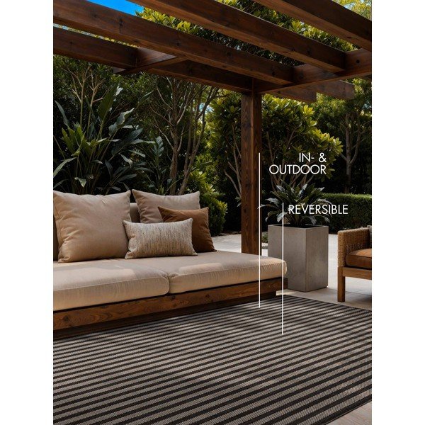 Crni/krem unutarnji i vanjski tepih 200x300 cm Haringey Linley – Ted Baker-image-2