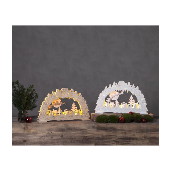 Bijelo svjetlo LED dekoracija Star Trading Ulm, visina 27 cm-image-2