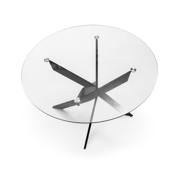 Okrugao blagovaonski stol sa staklenom pločom stola 120x120 cm Ruth – Marckeric-image-4