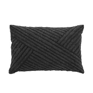 Tamno sivi pamučni jastuk Södahl Diagonal, 40 x 60 cm