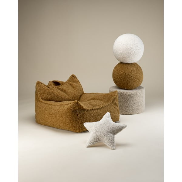 Smeđa vreća za bebe od bouclé tkanine Chair – Wigiwama-image-4