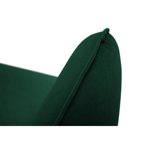 Tamnozelena baršunasta fotelja Vienna - Cosmopolitan Design-image-4