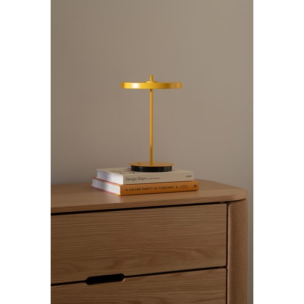 Žuta  metalna LED stolna lampa s metalnim sjenilom (visina 31 cm) Asteria Move – UMAGE-image-1