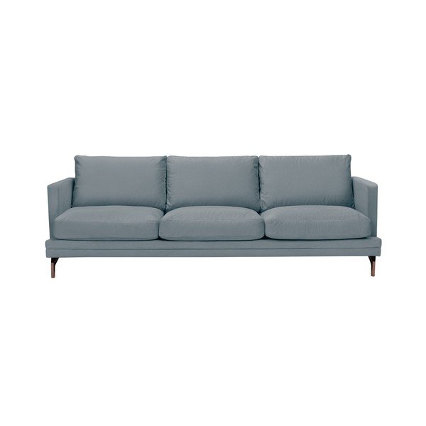 Siva trosjeda s bazom u zlatnoj boji Windsor &amp; Co Sofas Jupiter