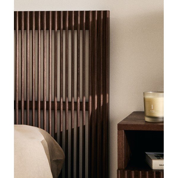 Uzglavlje od čvrste jeseni u tamnoj prirodnoj boji 175x70 cm Beyla – Kave Home-image-1