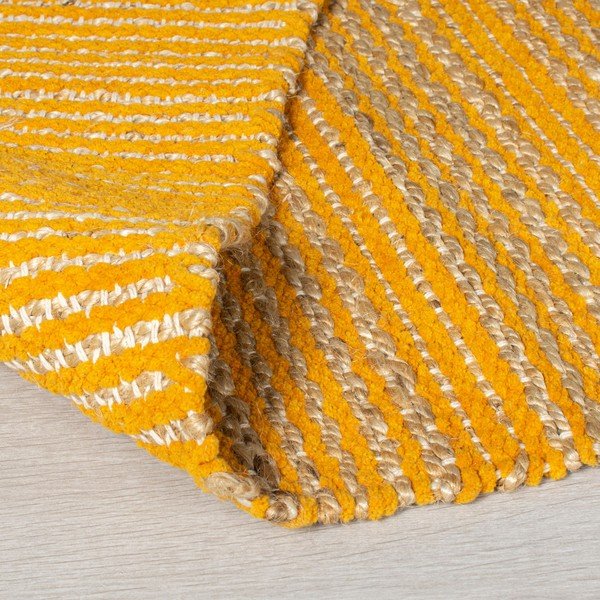 Žuti tepih od jute Flair Rugs Equinox, 160 x 230 cm-image-1