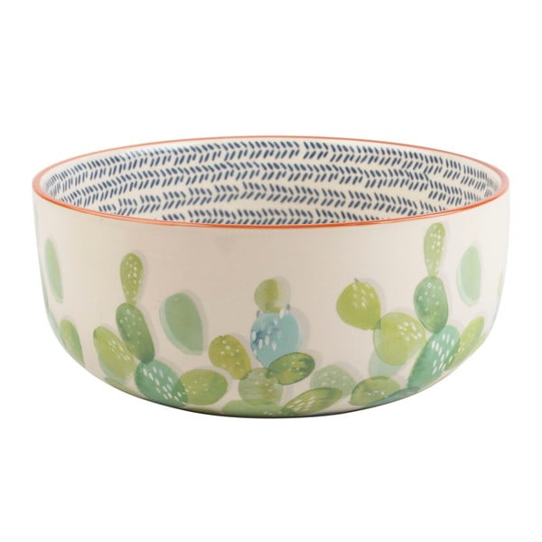 Keramička zdjela za salatu s motivom kaktusa Creative Tops, ⌀ 24,5 cm