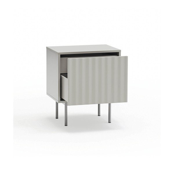 Svijetlo sivi noćni ormarić u mat dekoru Sierra – Teulat-image-3