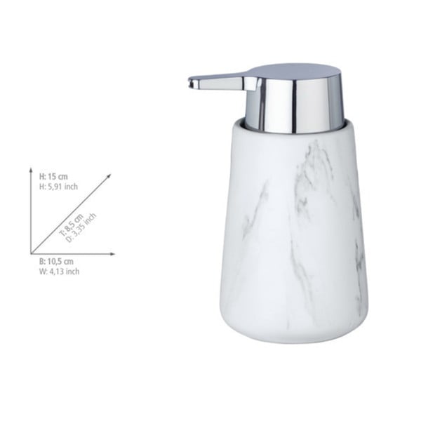 Bijeli keramički dozator sapuna Wenko Adrada-image-1