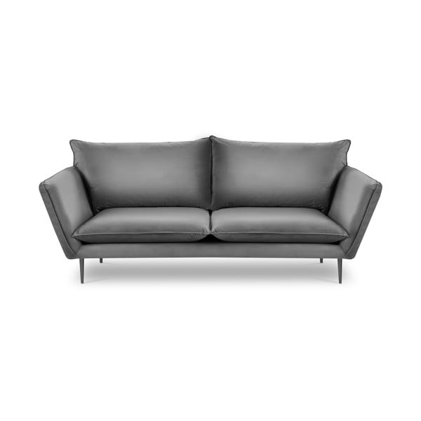 Svijetlo siva sofa od baršuna Mazzini Sofas Acacia, dužine 225 cm