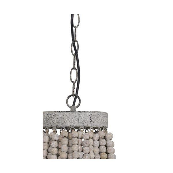 Bijela viseća svjetiljka s metalnim sjenilom ø 36 cm Luna – Light & Living-image-4