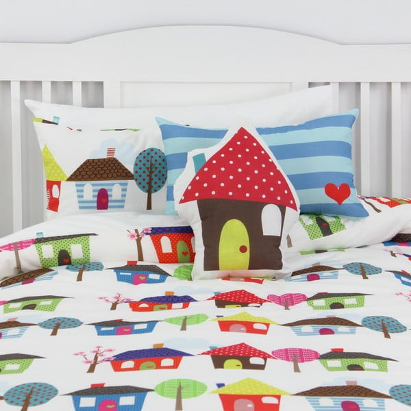 Pamučni jastuk za bebe Fox Happy Homes 40 x 30 cm-image-2