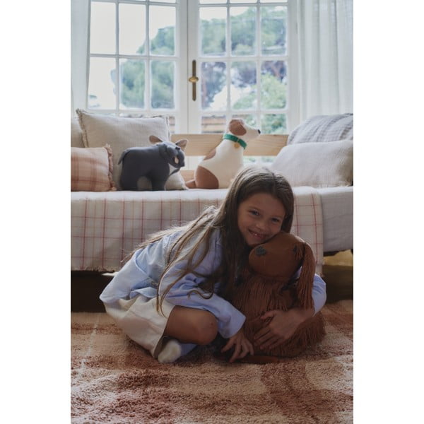 Svijetlo ružičasti periv/ručno rađen pamučan tepih 140x190 cm Tartan Rose – Lorena Canals-image-3