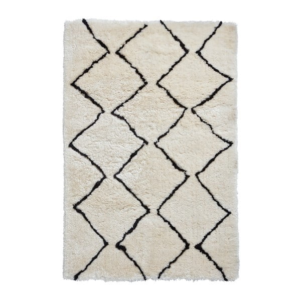 Kremasto bijeli tepih Think Rugs Morocco Dark, 200 x 290 cm