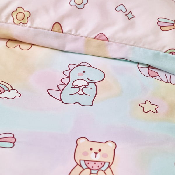 Ružičasta dječja posteljina za krevet za jednu osobu 135x200 cm Forever Together – Catherine Lansfield-image-4