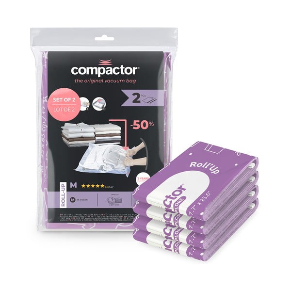 Vakuum vrećice za odjeću u setu 4 kom Roll Up M – Compactor