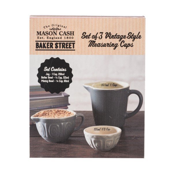 Set od tri vintage zemljane mjerice Baker Lane-image-1
