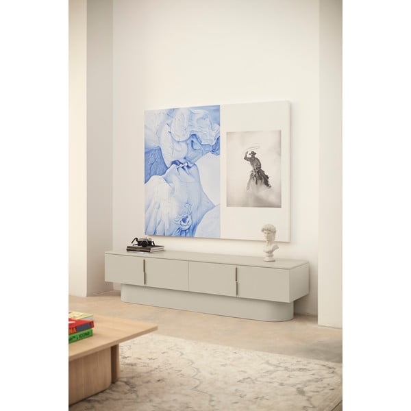 Bež TV komoda 200x50 cm Totem – Teulat-image-1