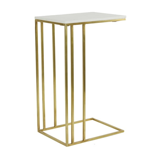 Pomoćni stol s pločom stola u mramornom dekoru 31x41 cm Roshan – Light & Living-image-2