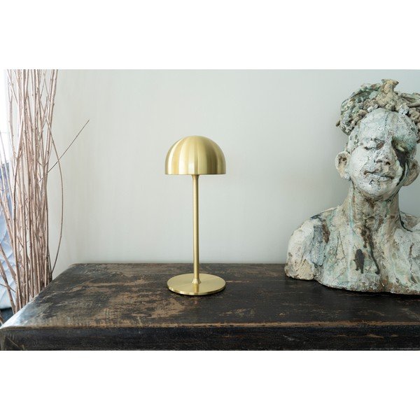 Mjedena LED stolna lampa s daljinskim upravljačem s metalnim sjenilom (visina 30 cm) Tim – Sirius-image-2