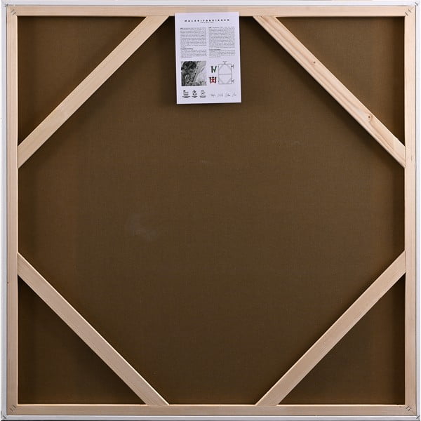 Slika s ručno oslikanim elementima 102x102 cm Confidential Yellow – Malerifabrikken-image-3