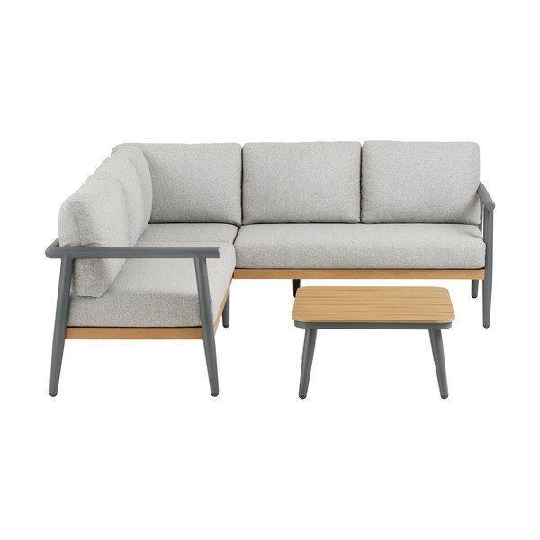 Siva podstavljena vrtna garnitura za 4 osobe Comillas – House Nordic-image-2