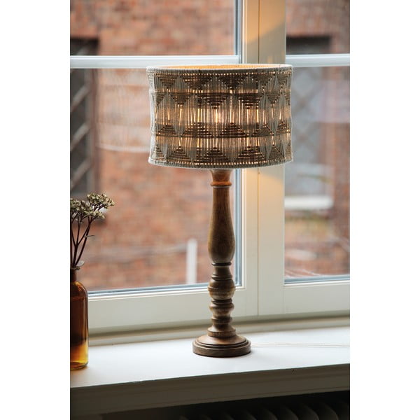 Smeđa/u prirodnoj boji stolna lampa s tekstilnim sjenilom/sa sjenilom od jute (visina 62,5 cm) Ano – Markslöjd-image-2