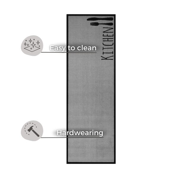 Siva staza Zala Living Cook & Clean Kitchen Cutlery, 50 x 150 cm-image-3