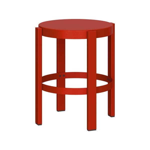 Crveni željezni stolac Doon – noo.ma