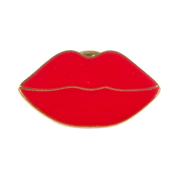 Broš Sass &amp; Belle Red Lips