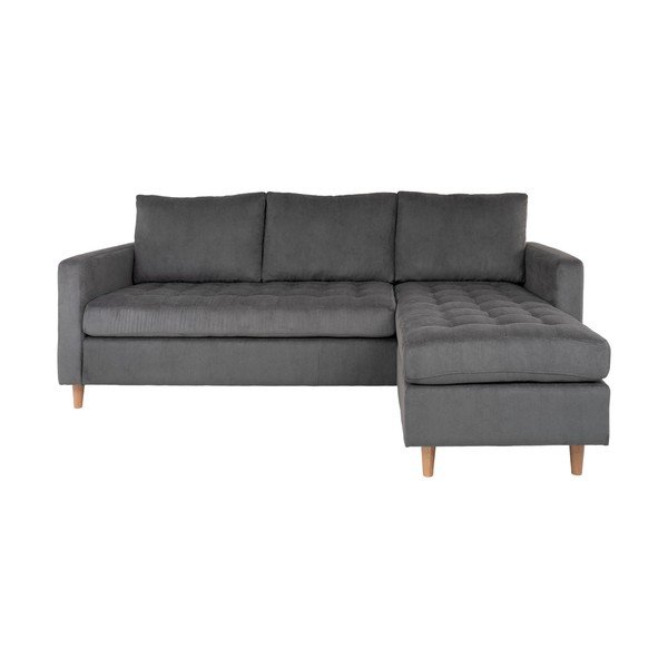 Tamnosiva dvostrana kutna sofa od sumota House Nordic Firenze-image-1