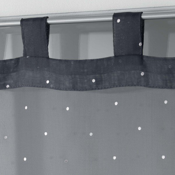 Antracitno sive prozirne zavjese u setu 2 kom 60x90 cm Orion – douceur d'intérieur-image-1