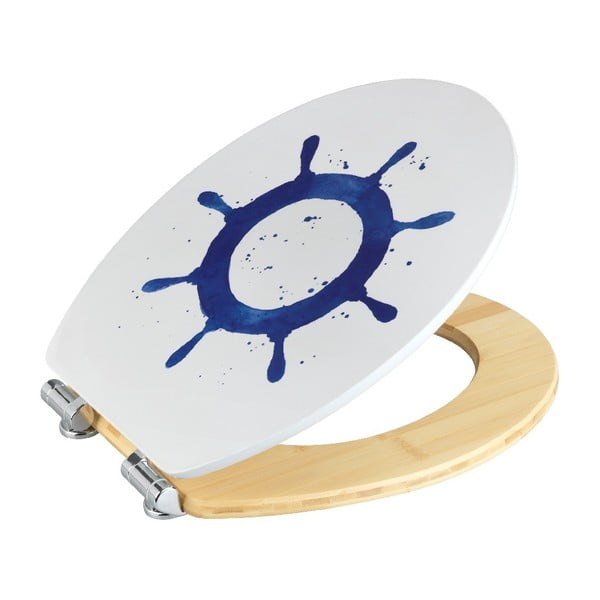 WC daska s pločom od drvenih vlakana Wenko Steering Wheel, 44 x 37,5 cm-image-2