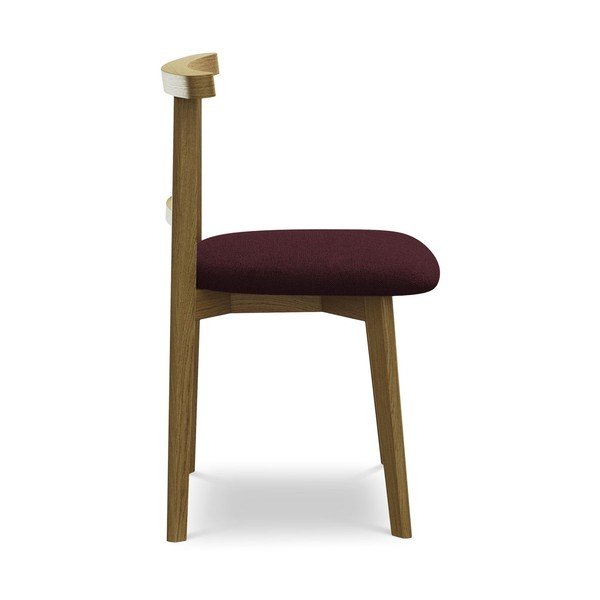Bordo blagovaonska stolica od masivnog drveta Ohelo – Makamii-image-2