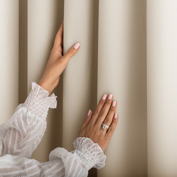 Krem zavjesa za djelomično zamračenje 140x250 cm Carli Tie – Restilo-image-2