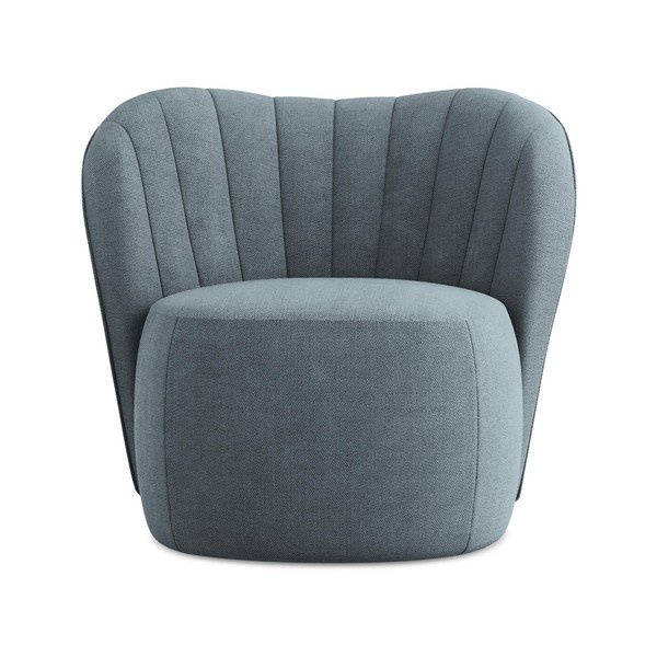 Plava fotelja od šenila Keloa – Makamii-image-1