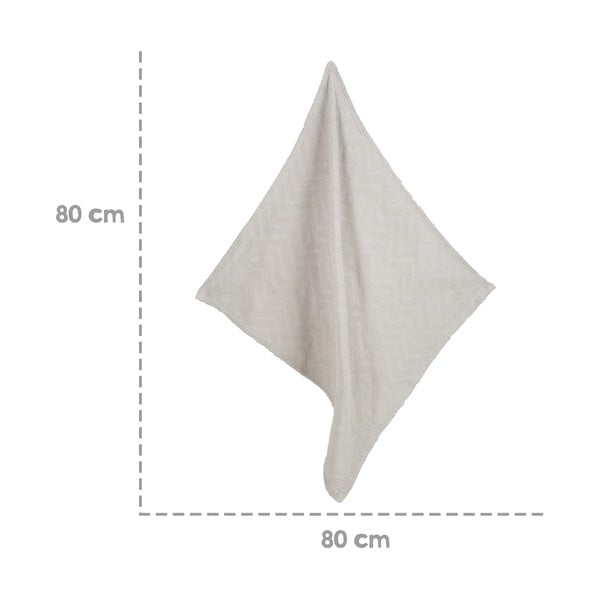 Svijetlo siva pletena deka za bebe od organskog pamuka 80x80 cm Lil Planet – Roba-image-4