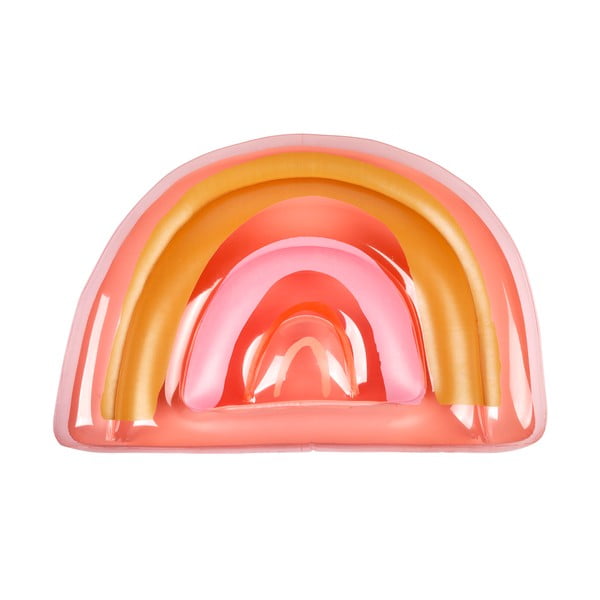 Narančasto-ružičasta ležaljka na napuhavanje Sunnylife Rainbow